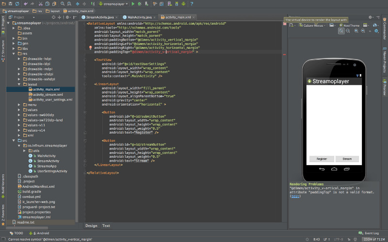 android studio visual studio